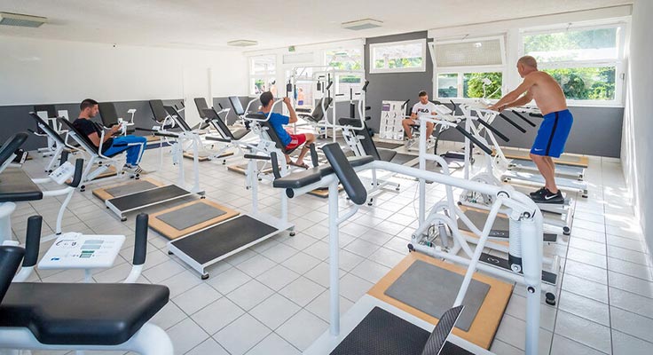 Salle de sport du camping
